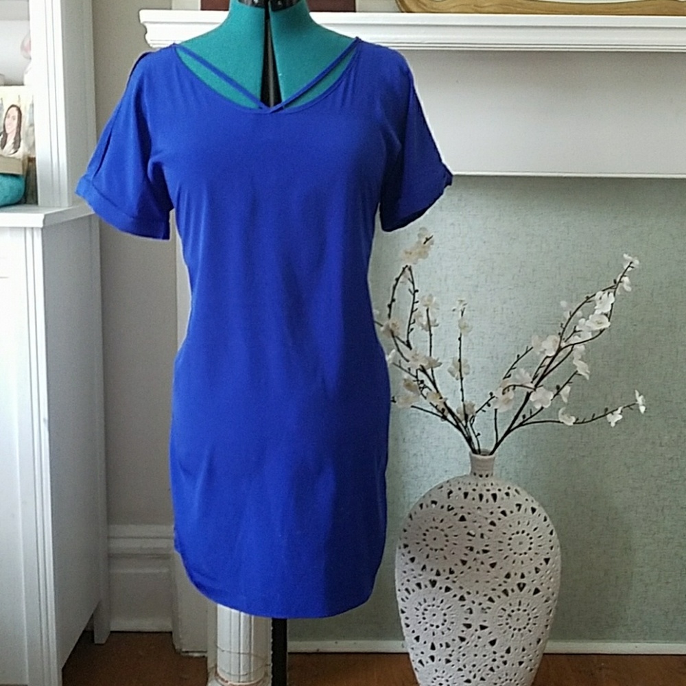 EUC Express Royal Blue Dress